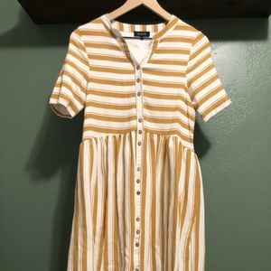 Roolee Midi Striped Dress (maternity)